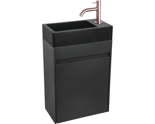 Wastafelmeubel Verschil HURA L BxHxD 39,5 x 52 cm x 21,5 cm Frontkleur antraciet