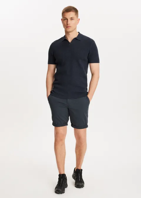 Polo honingraat blauw (BLW.MEL)