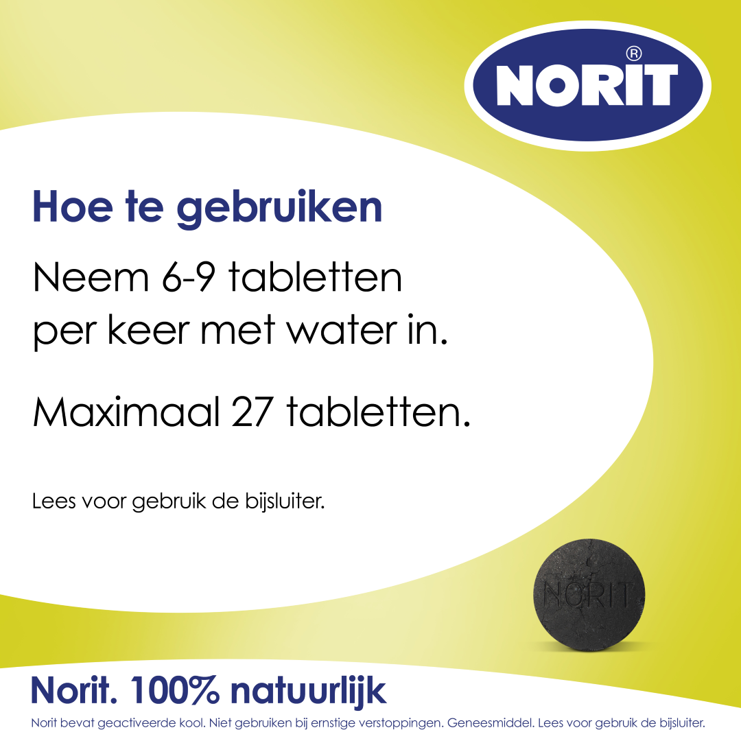 Norit 125Mg (50 tabletten)