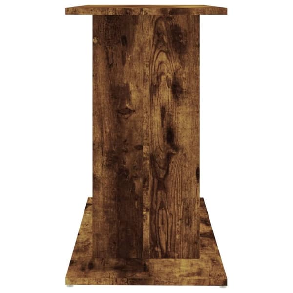 vidaXL Akvariumstativ røkt eik 80x35x60 cm konstruert tre