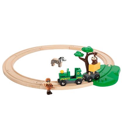 BRIO WoRød togbanes?t - 17 dele - Safari 33720