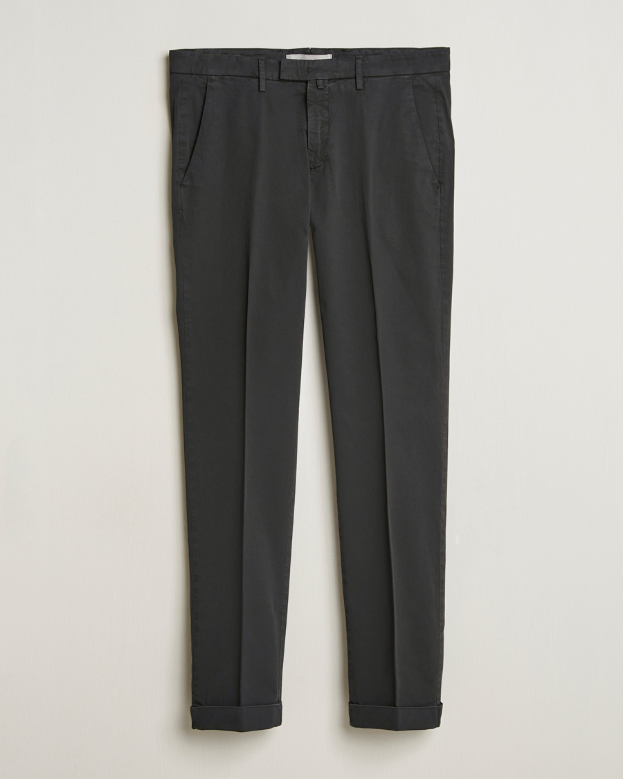 Briglia 1949 Slim Fit Cotton Chinos Black