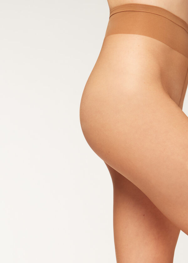 Meia-calça ultra transparente de 8 denier