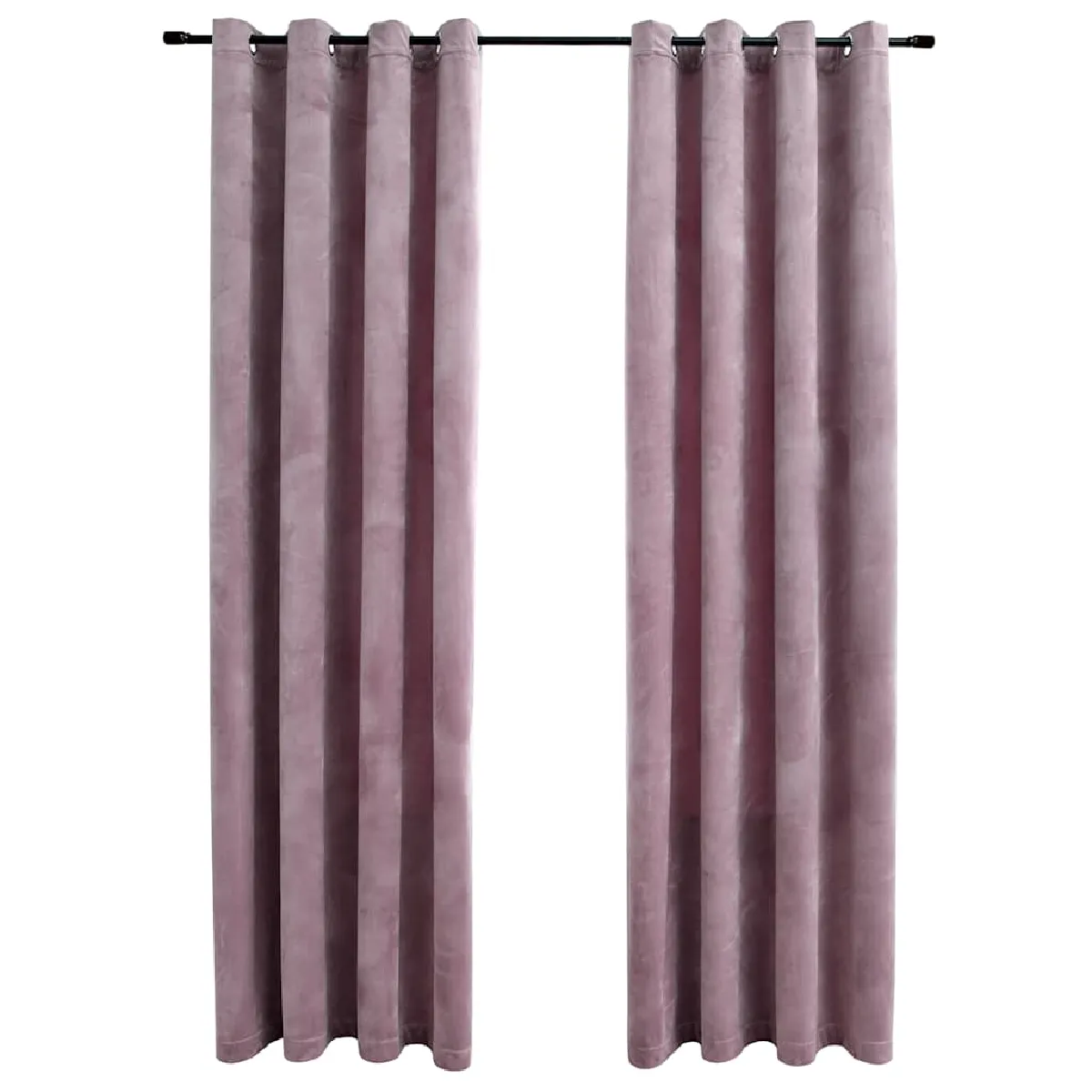 vidaXL Rideaux occultants Velours Rose