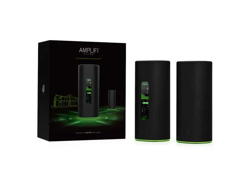 Ubiquiti AmpliFi Alien AFI-ALN  - Wi-Fi system (Router   MeshPoint)  - 4-ports - GigE, 802.11ax - 802.11a/b/g/n/ac/ax - Dobbeltbånd - Wifi 6