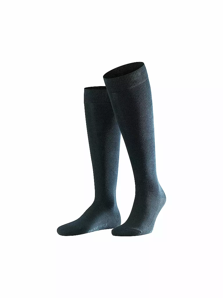 FALKE Herren Kniestrümpfe Family  blau