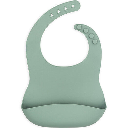 Jollein siliconen slabbetje ash green