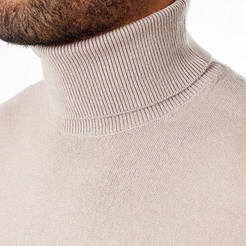 Lot De 2 Pulls Col Roulé 1006 Noir Beige