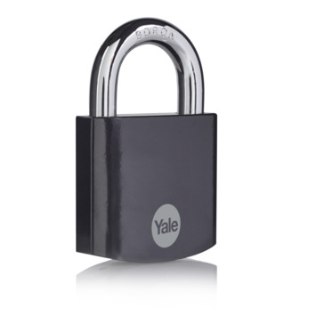 Yale Hangslot RVS zware uitvoering 63 mm zwart