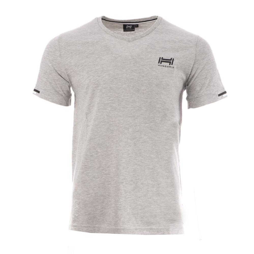 Hungaria T-shirt Gris Homme Hungaria Donati