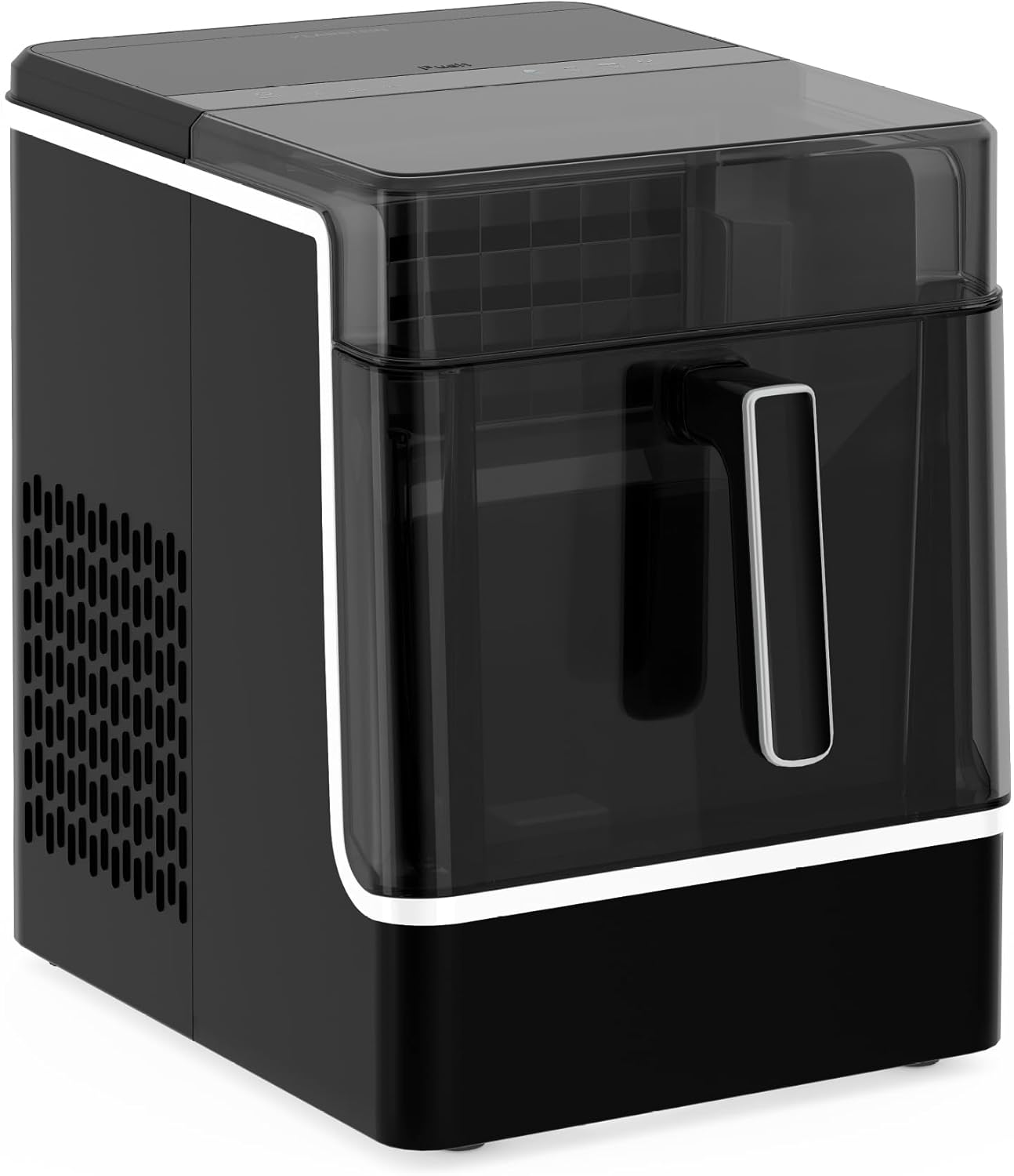 Klarstein Eiswürfelmaschine - 23 kg/24 h, 32 Eiswürfel/Zyklus, Automatische Reinigung, 2 kg Wassertank, Edelstahl, Intuitive Steuerung, Ideal Für Partys & Heiße Tage, Schwarz