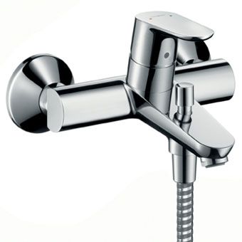 Hansgrohe Focus E2 badkraan m. omstel m. koppelingen chroom