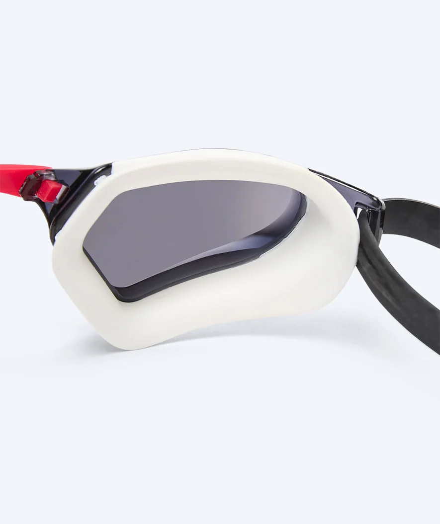 Watery konkurrence svømmebriller - Brooks Mirror - Hvid/sølv