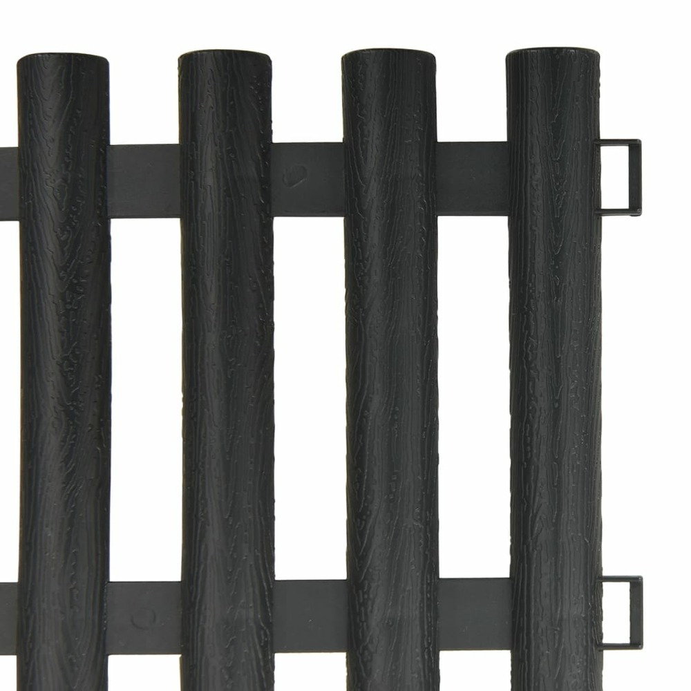 Bordures de pelouse 17 pcs anthracite 10 m pp