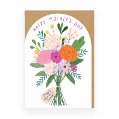 Mother's Day Bouquet Die-Cut Card