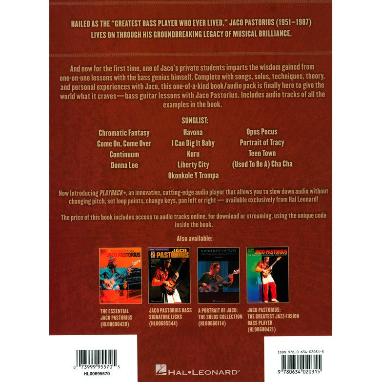 Hal Leonard - Ray Peterson - Jaco Pastorius Bass Method