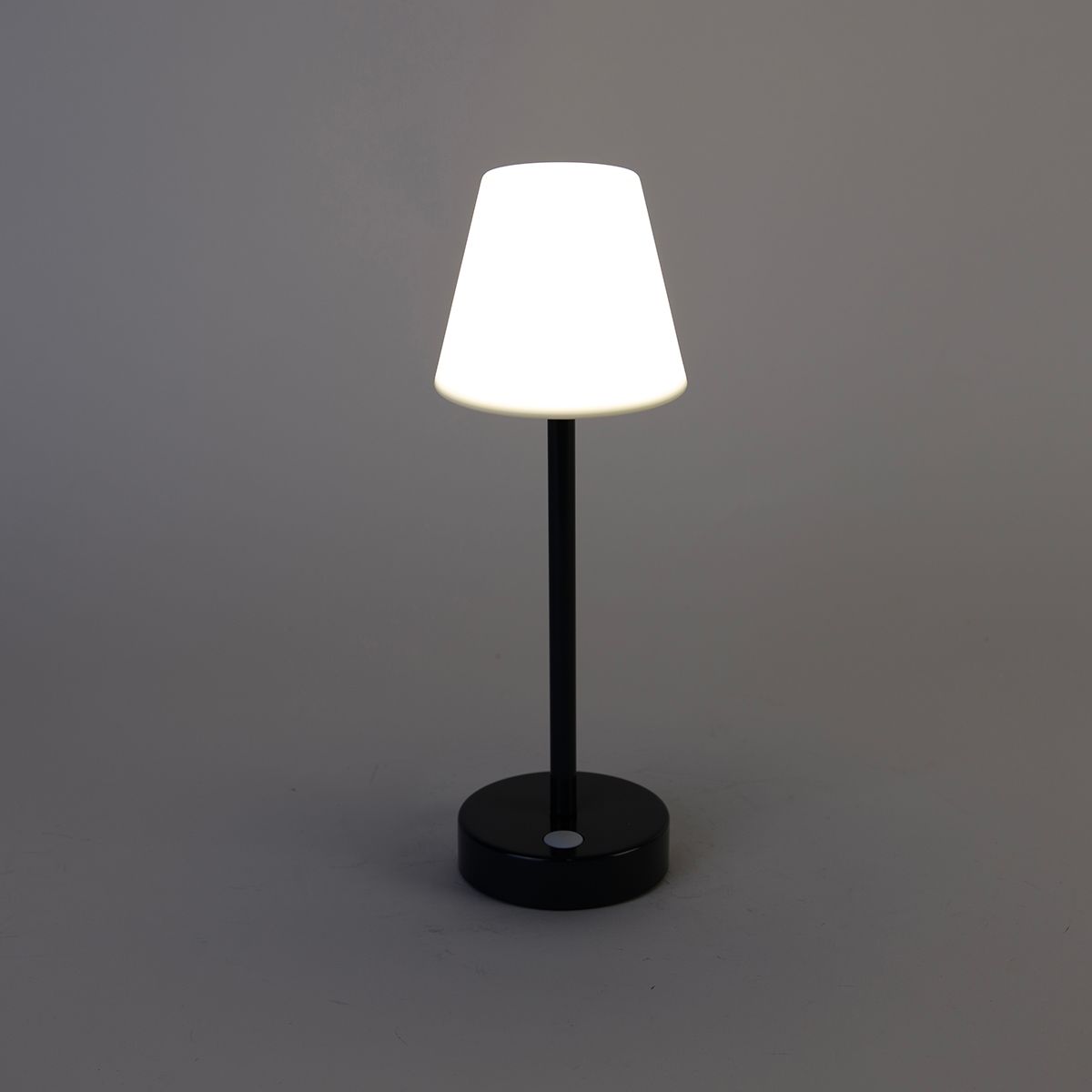 Tafellamp donkergrijs incl. LED oplaadbaar met touch dimmer - Renata