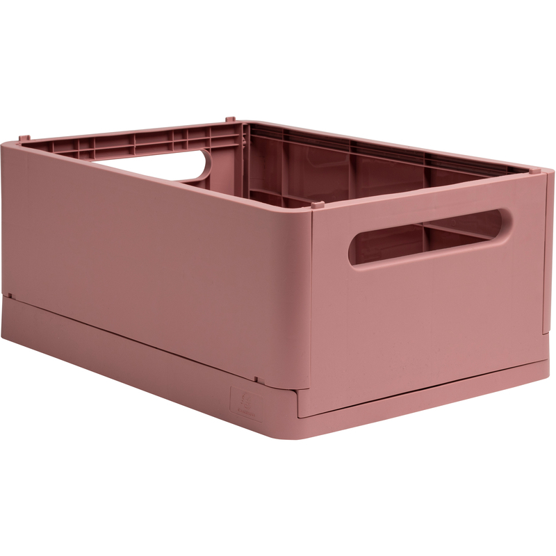 Exacompta Aufbewahrungsbox Smart Case Maxi, Skandi, A4+, klappbar, altrosa