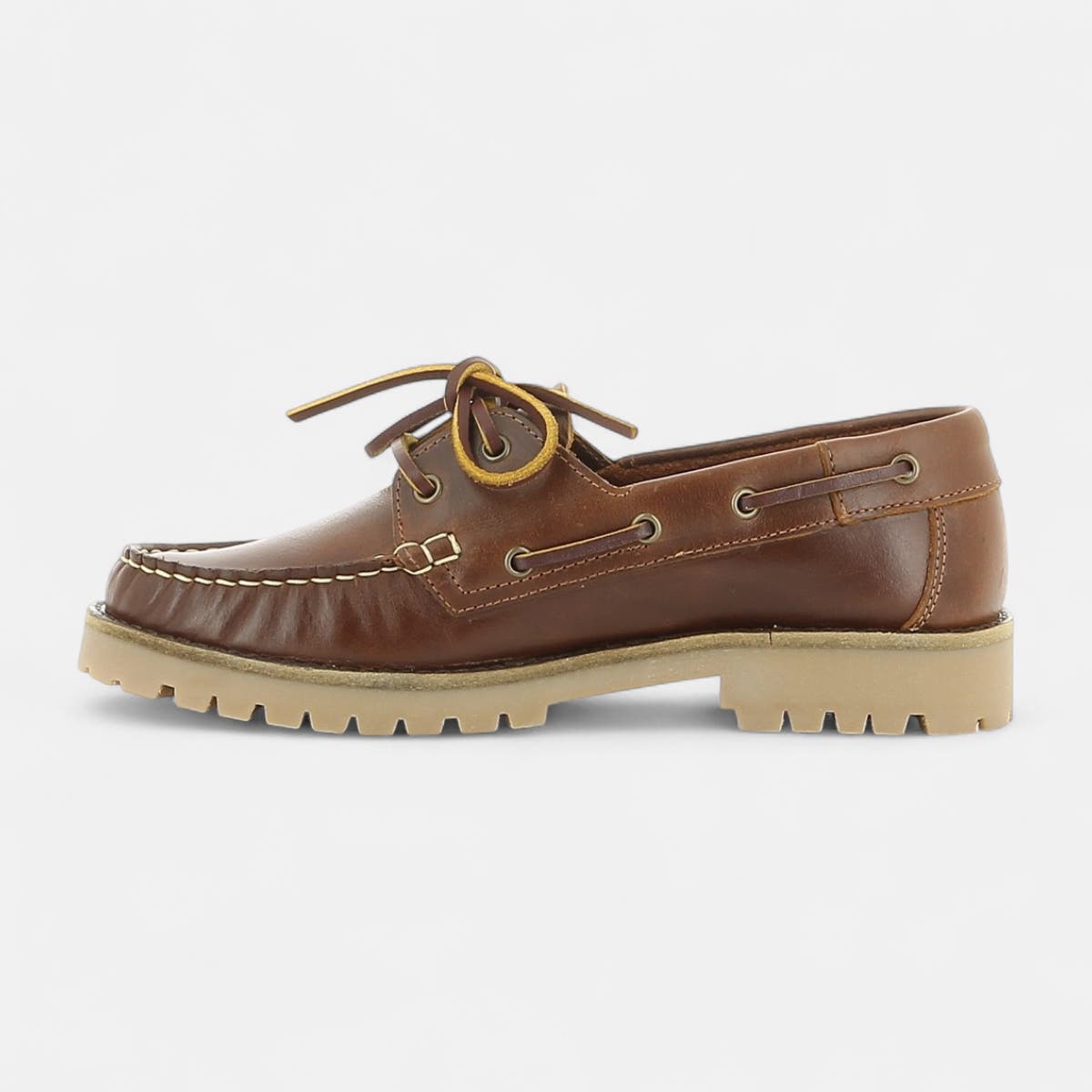 Mocassins Femme en cuir marron