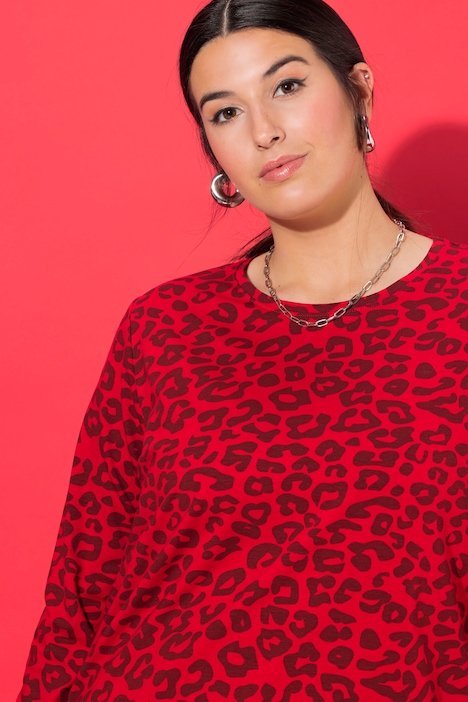 Longsleeve, Leo-Print