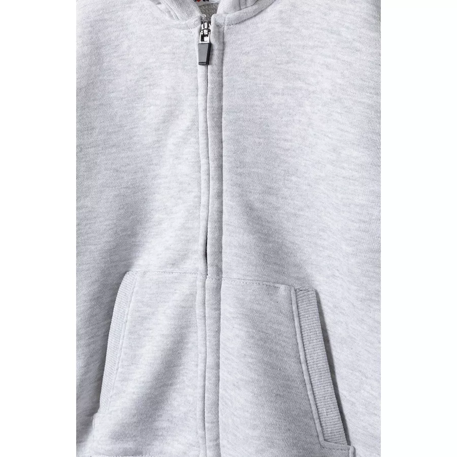 MINOTI Hoodie mit Zipper Grau Meliert