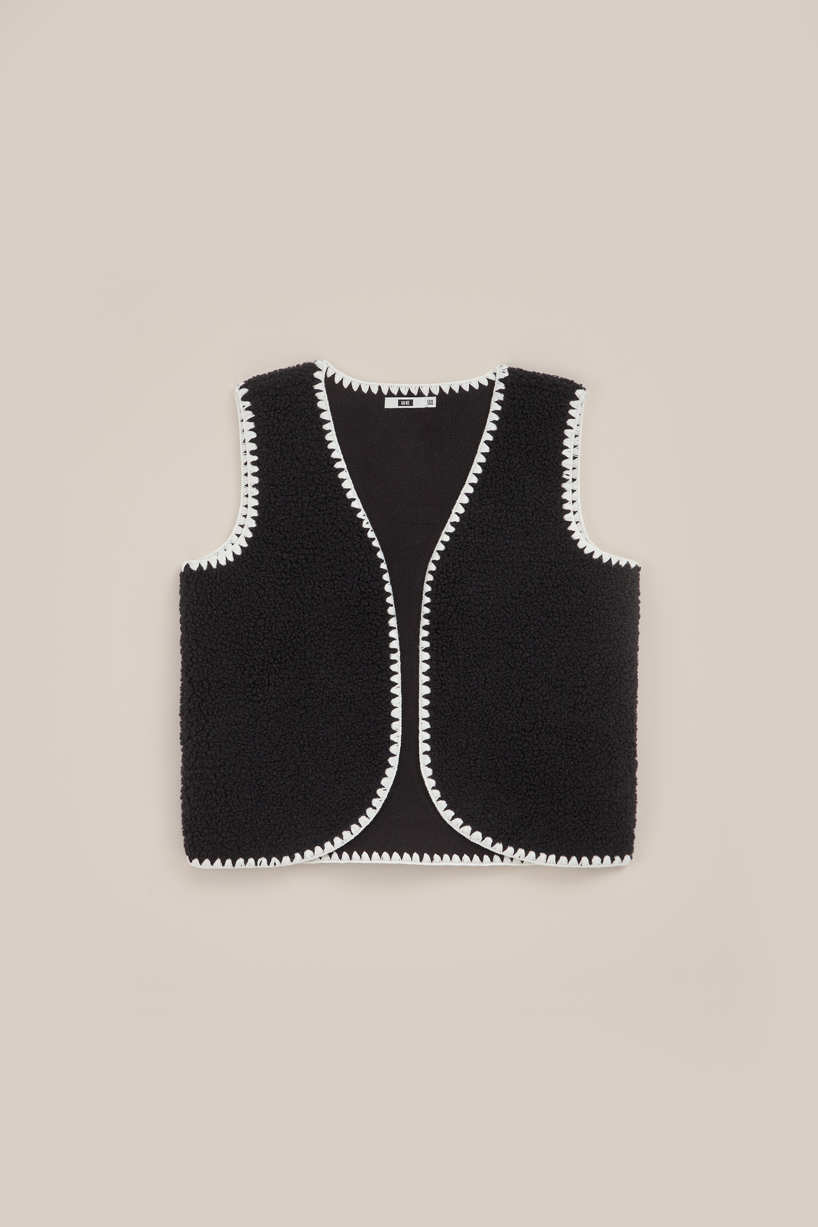 Meisjes teddy gilet WE Fashion Zwart