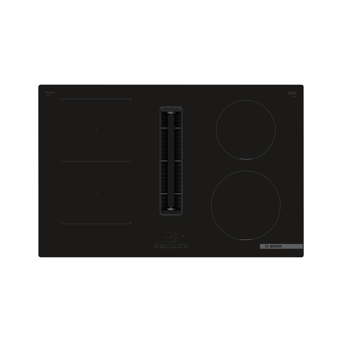 Bosch PVS811B16E Induktionskochfeld Rahmenlos mit integriertem Dunstabzug 80cm