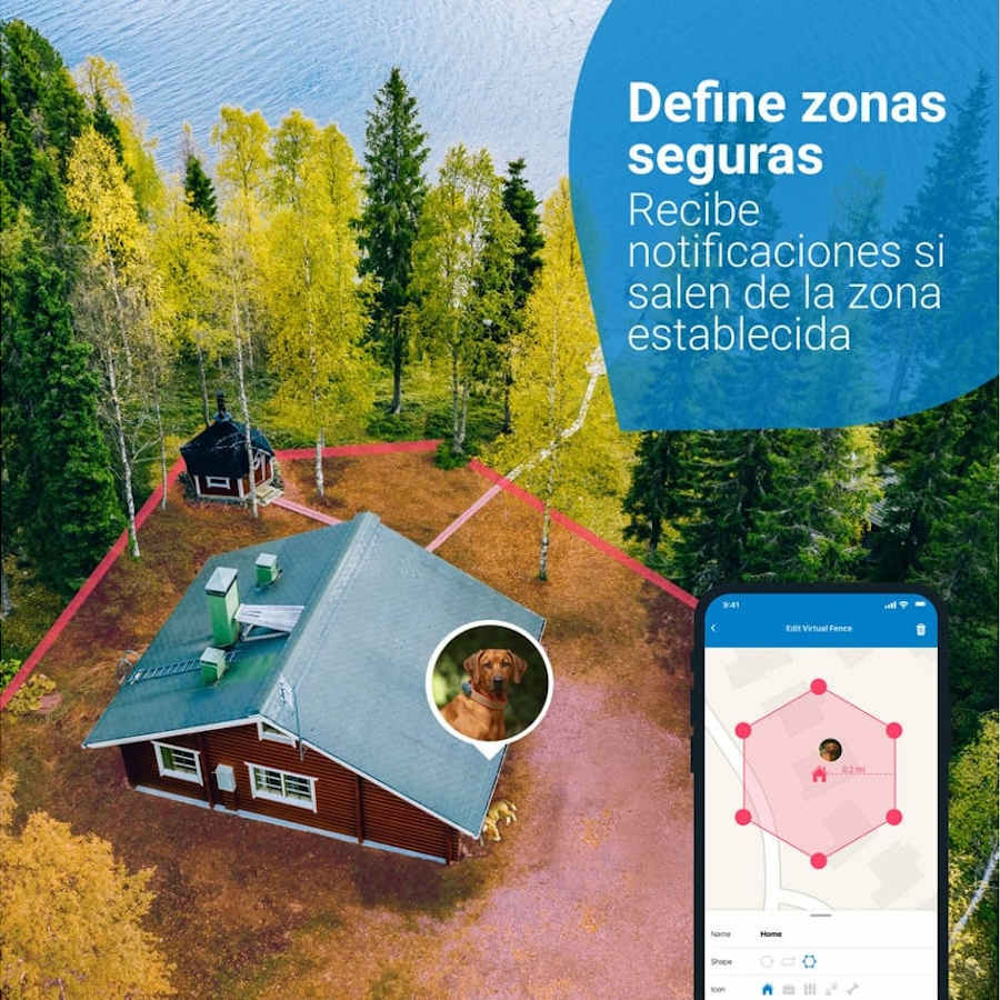 Rastreador GPS Tractive Blue para Cães