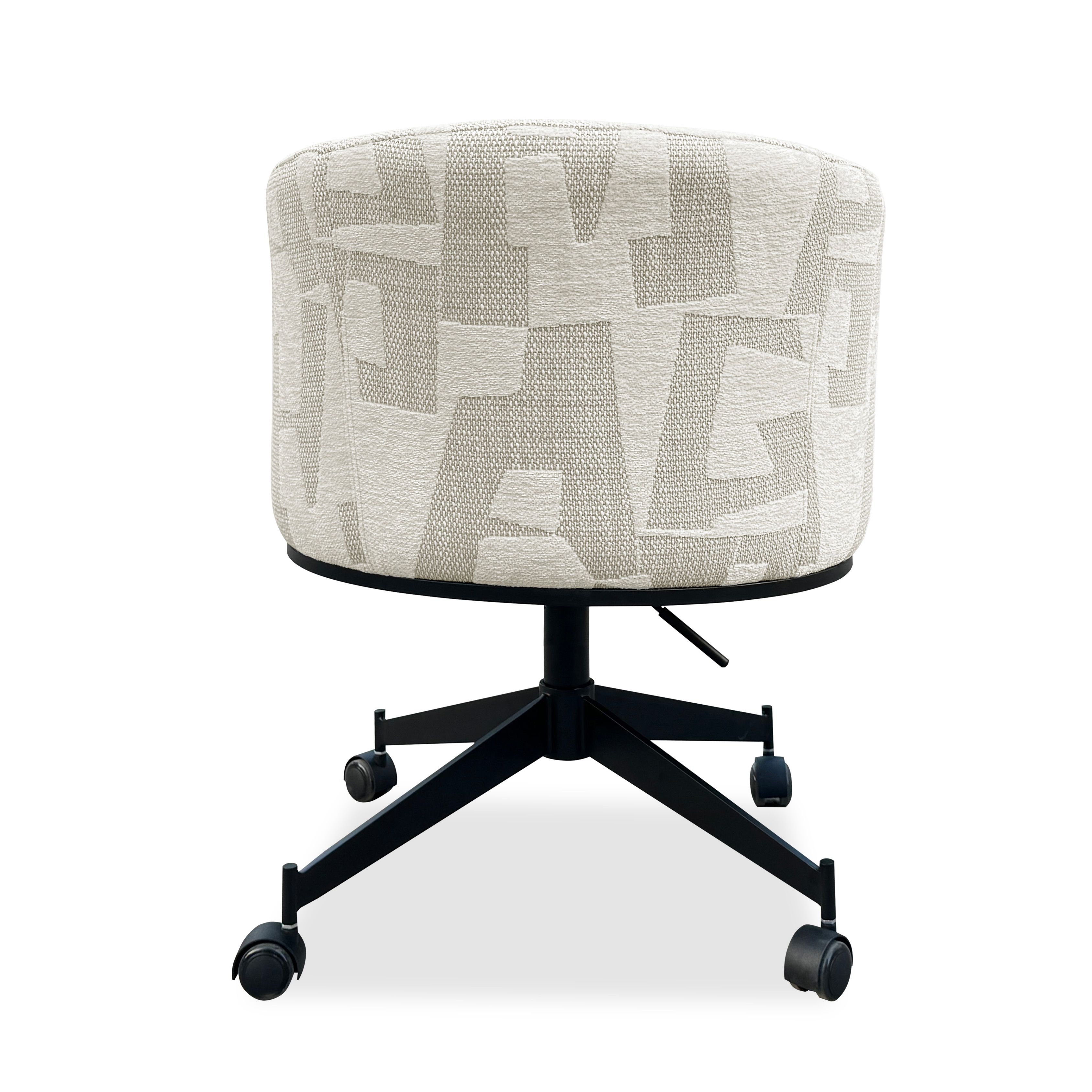 Draaifauteuil S4758 Beige Graffic Rochenne B65 x D62 x H80 cm