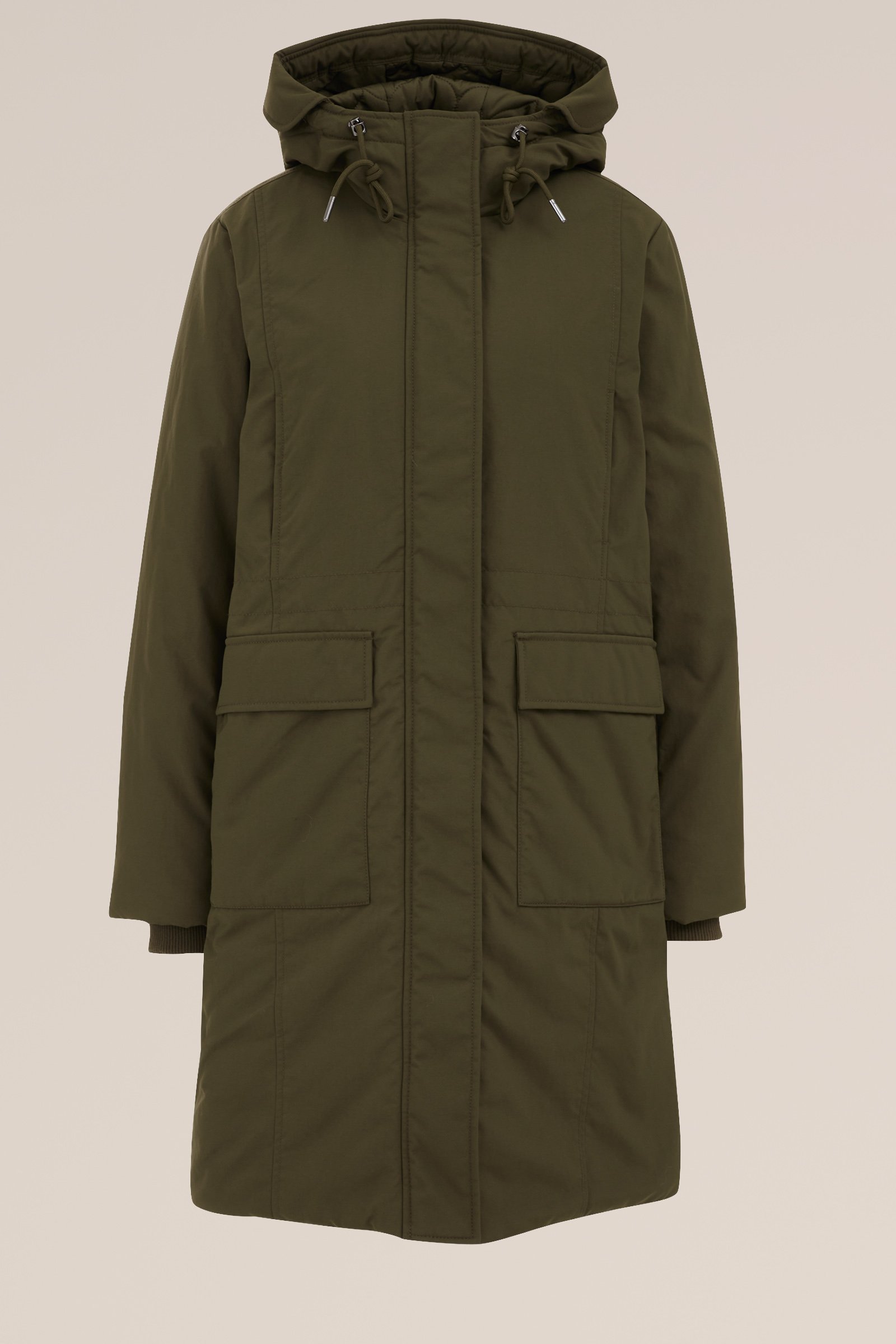 gewatteerde parka WE Fashion Olijfgroen