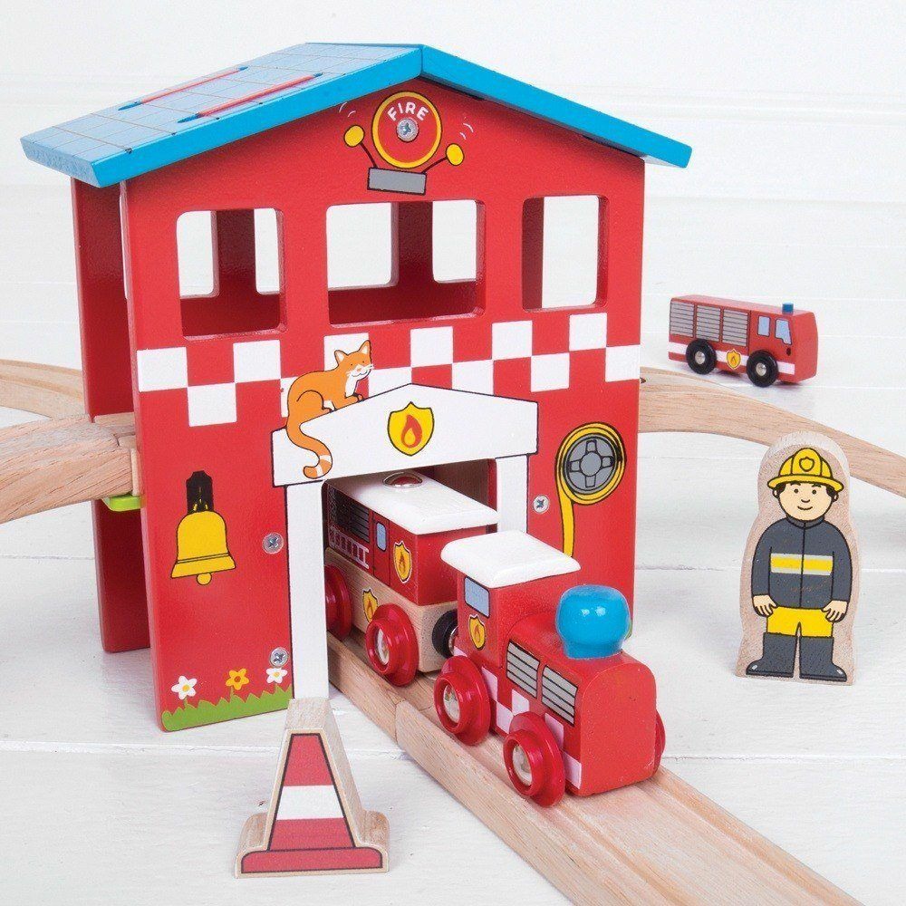 Circuit de train caserne de pompiers