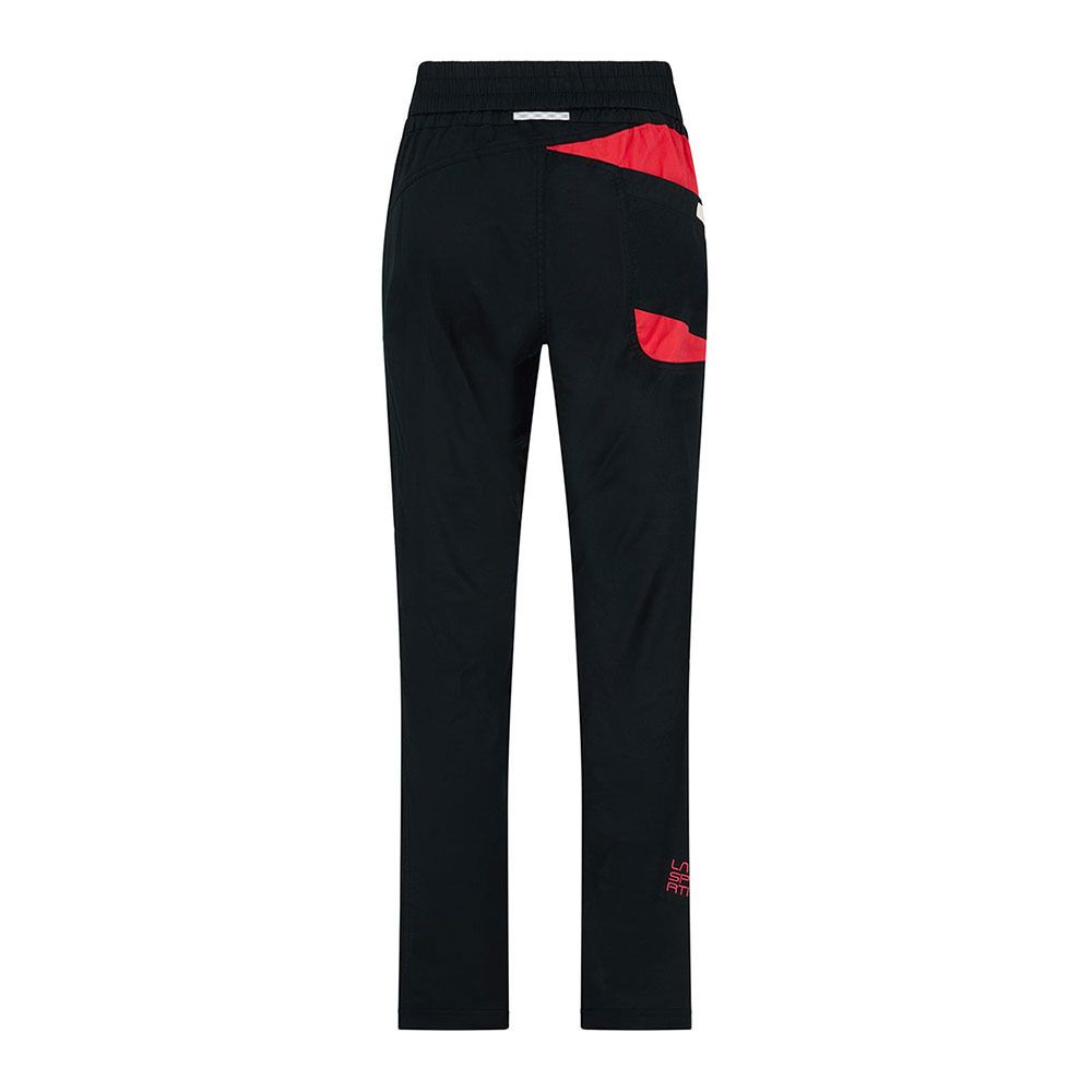 La Sportiva TEMPLE - Pantalon Femme black/hibiscus