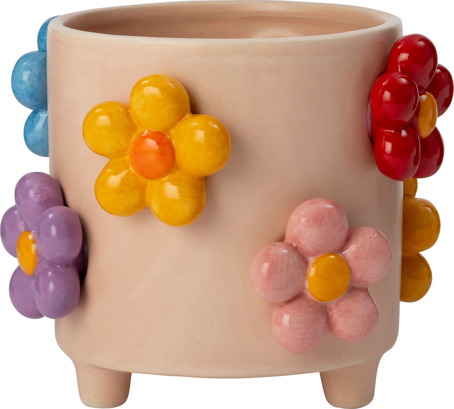 Intratuin bloempot op poten Teddie roze D 20,5 H 17,7 cm
