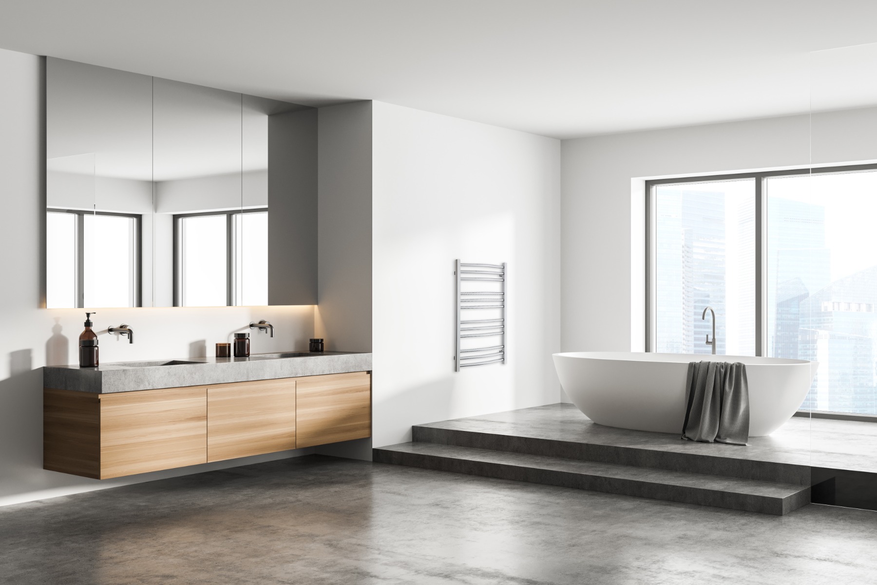 TVS Design Nemo handdoekradiator chroom 199W 78,5x51cm