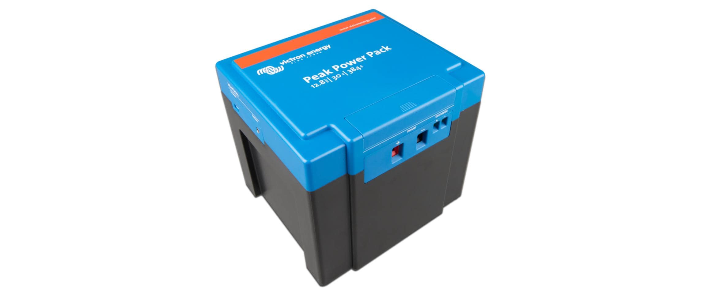 Batterie Peak Power Pack 12.8 V / 30 Ah<br>Lithium-Ionen-Batterie-Pack mit eigensicheren LiFePO4-Zellen, einem eingebauten Ladegerät und einer hervorragenden Spitzenausgangsstrom-Leistung