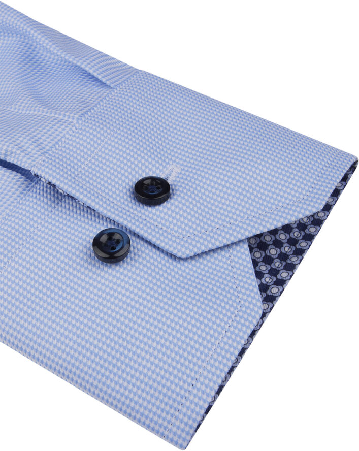Stenströms Slimline, C75 RM cuff Contrast Blue