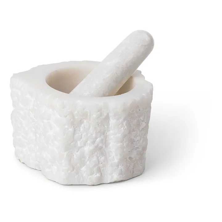 Ferm Living Mortier Petra en quartz | Blanc