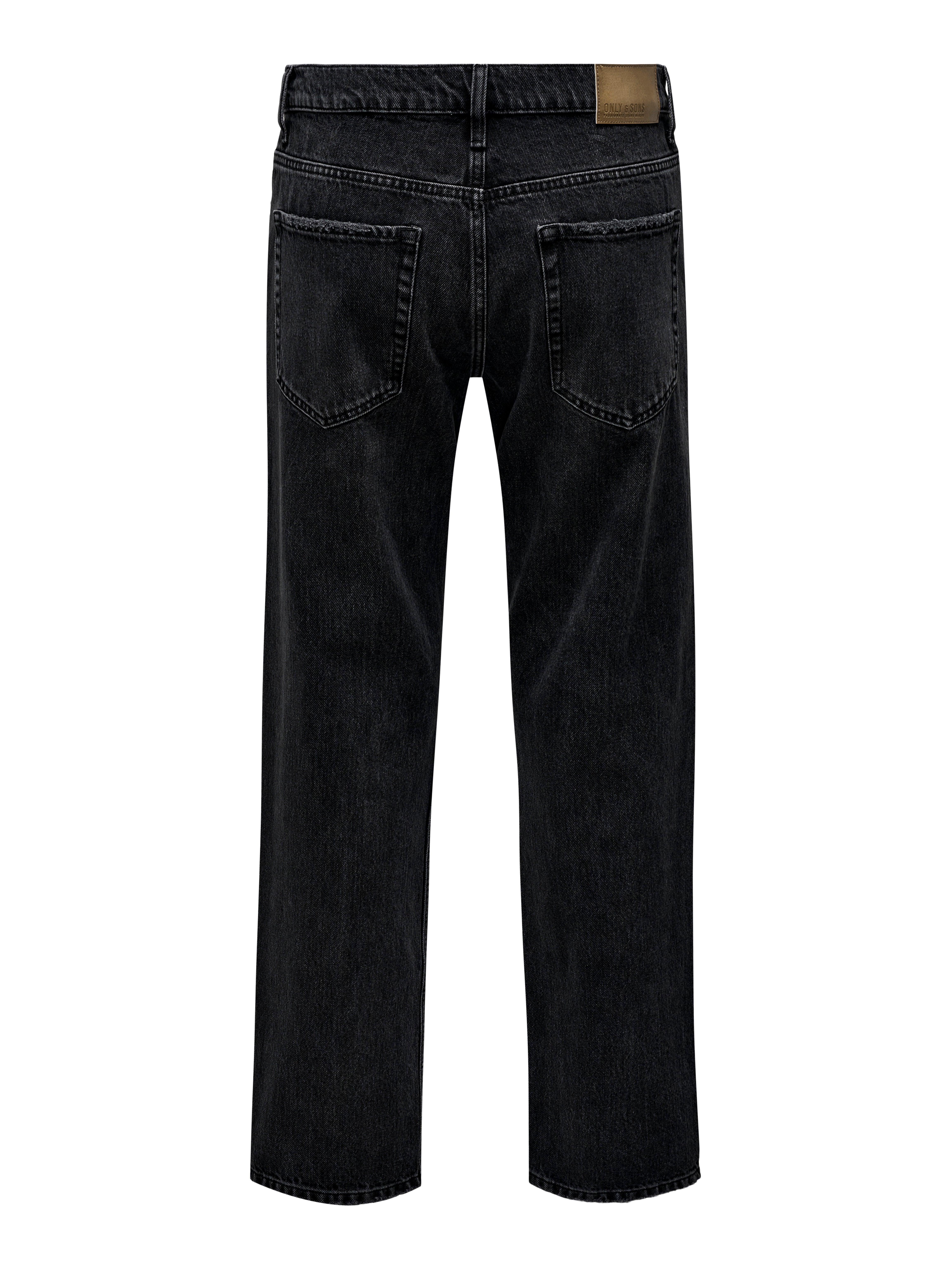 ONSEDGE Mid Rise Gerade geschnitten Jeans Black Denim