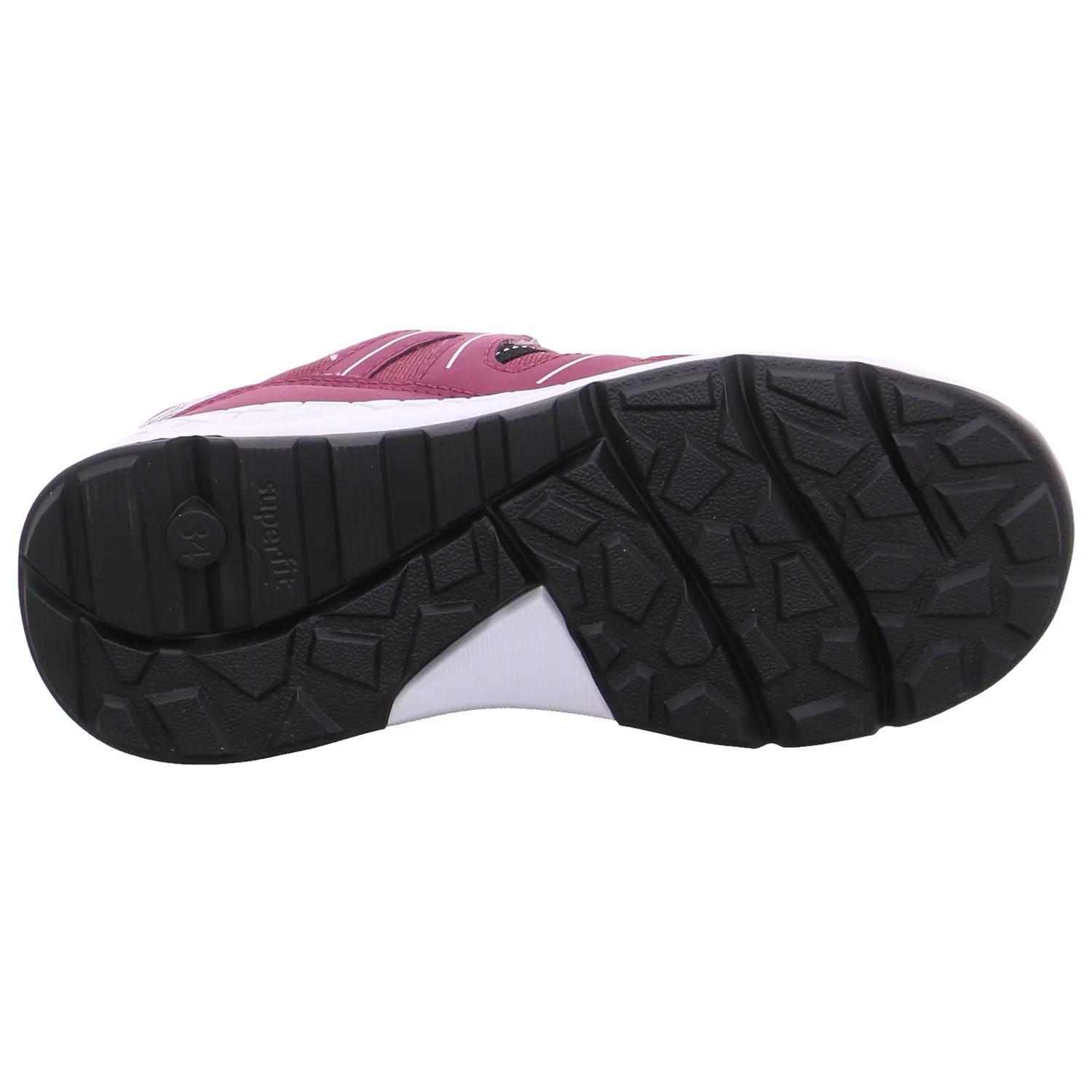 SUPERFIT Jungen-Halbschuh Binder Dunkelrot Textil  Sneaker