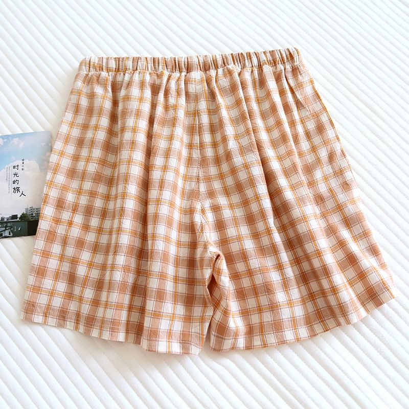 Dogini - Bijpassende pyjamabroek met geruite strik (verschillende ontwerpen)