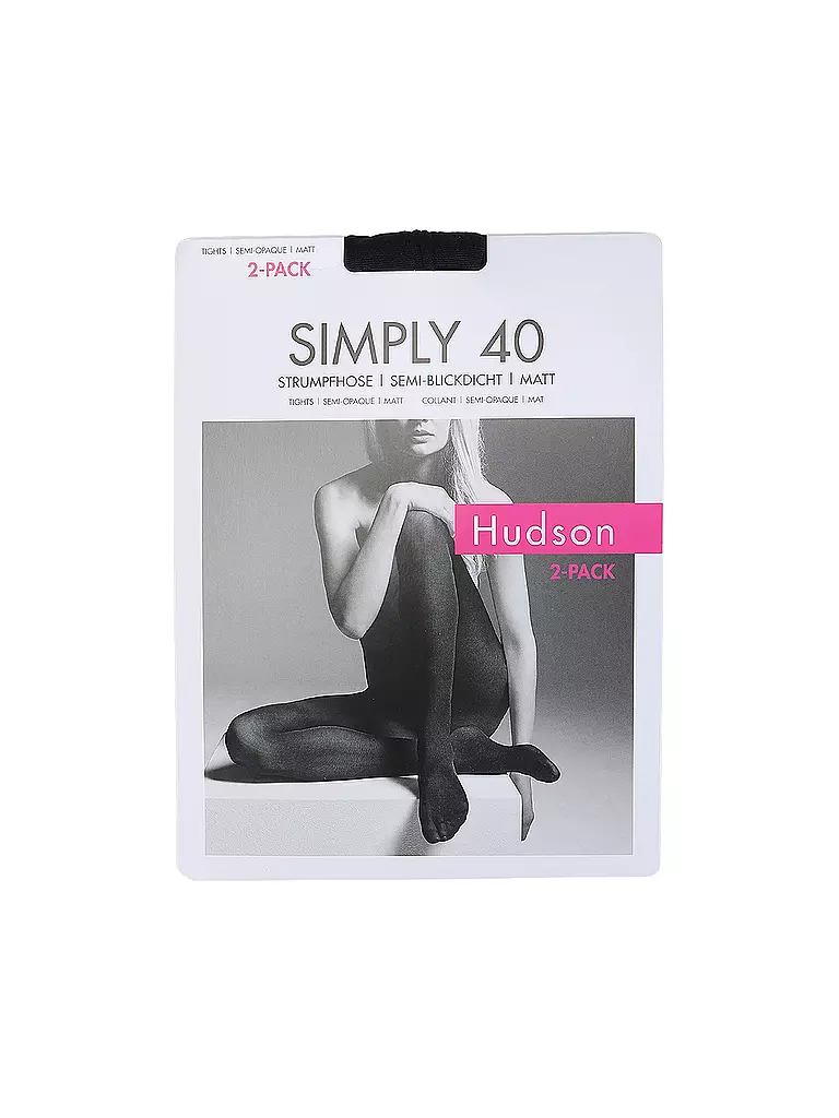 HUDSON Feinstrumpfhose SIMPLY 40 2er Pkg marine dunkelblau