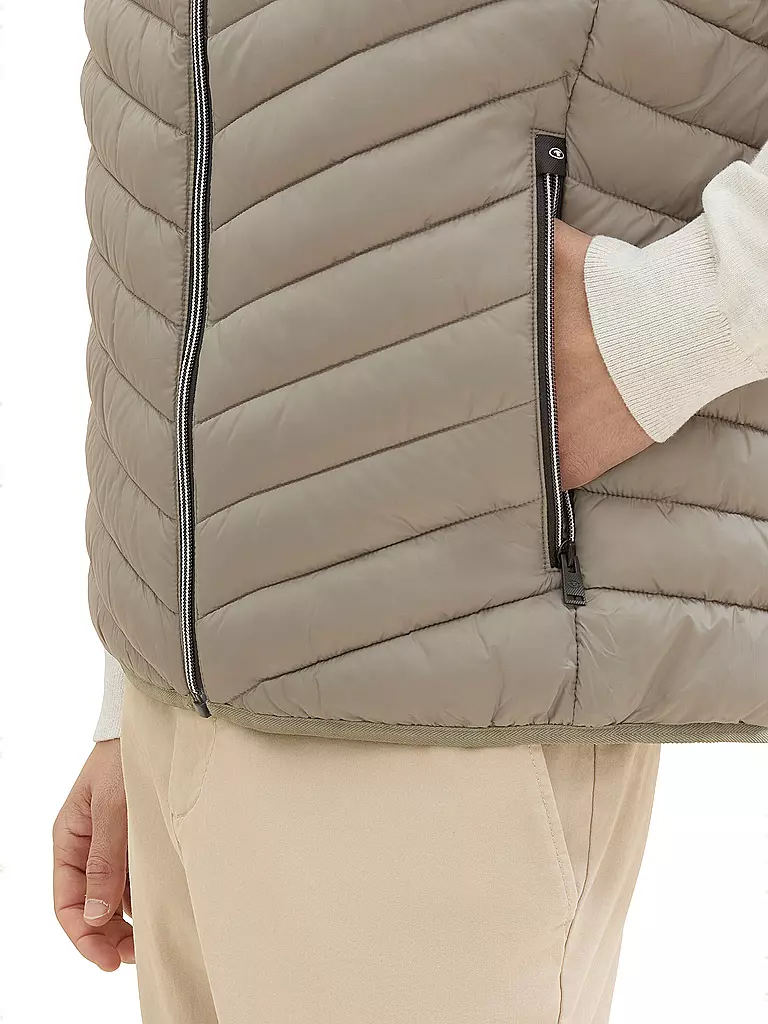 TOM TAILOR Steppgilet beige
