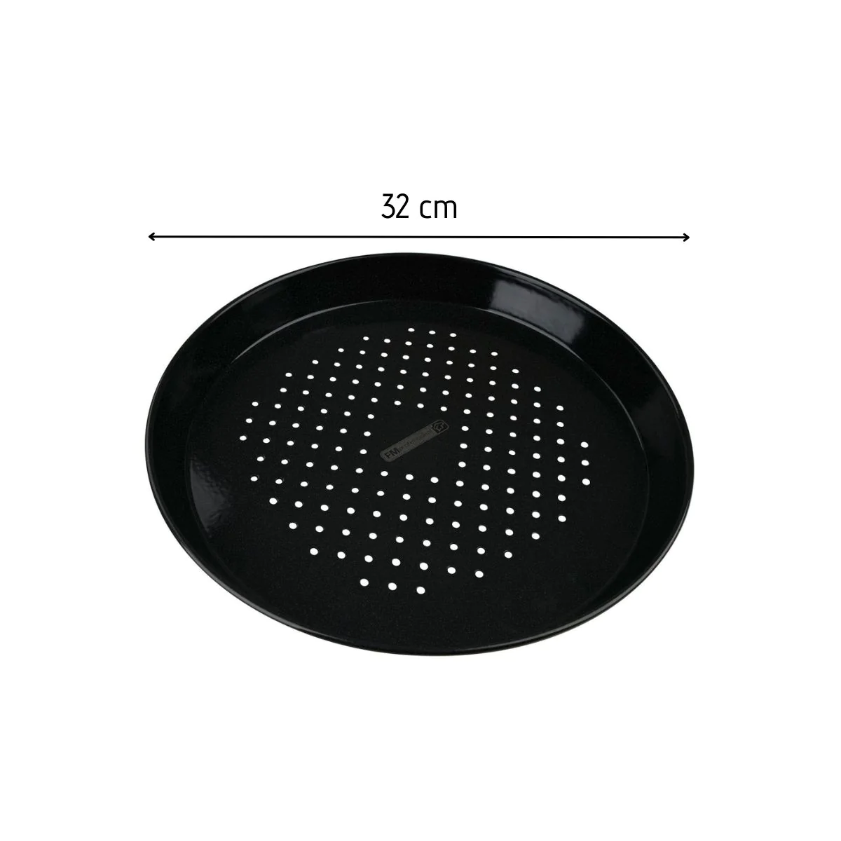 Plaque à pizza perforée ronde four et barbecue 32 cm Barbecue FM Profe