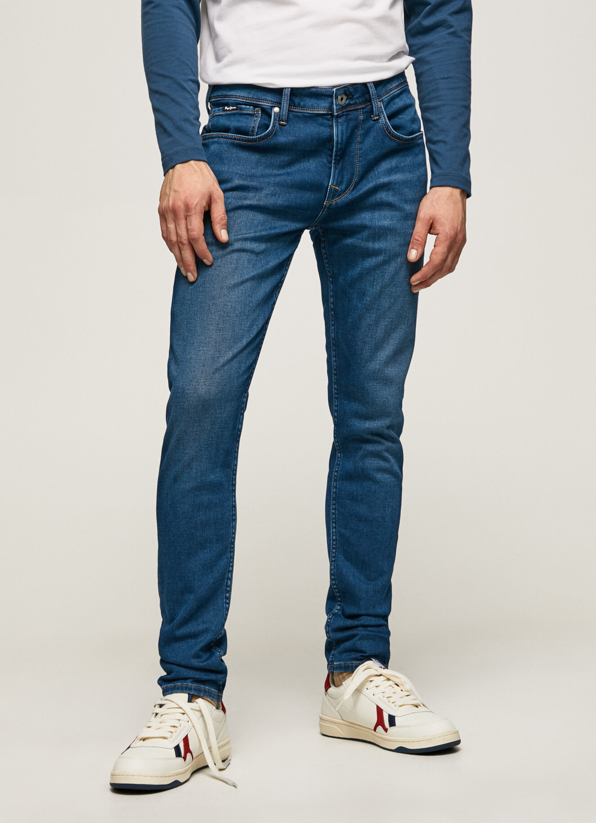 Calça jeans skinny de cintura baixa Jean Finsbury Fit - jeans