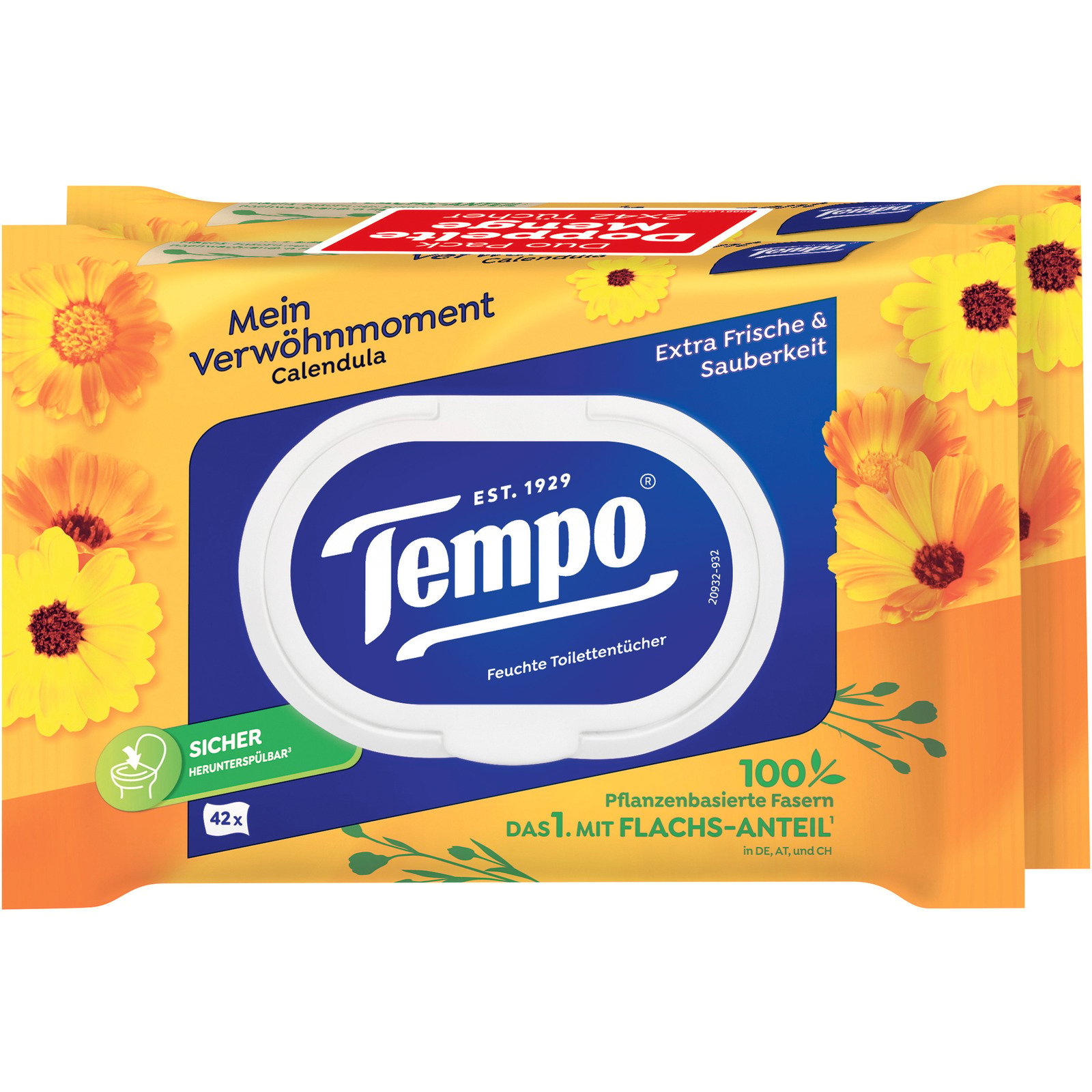 Tempo Feuchttücher Calendula & Kamille