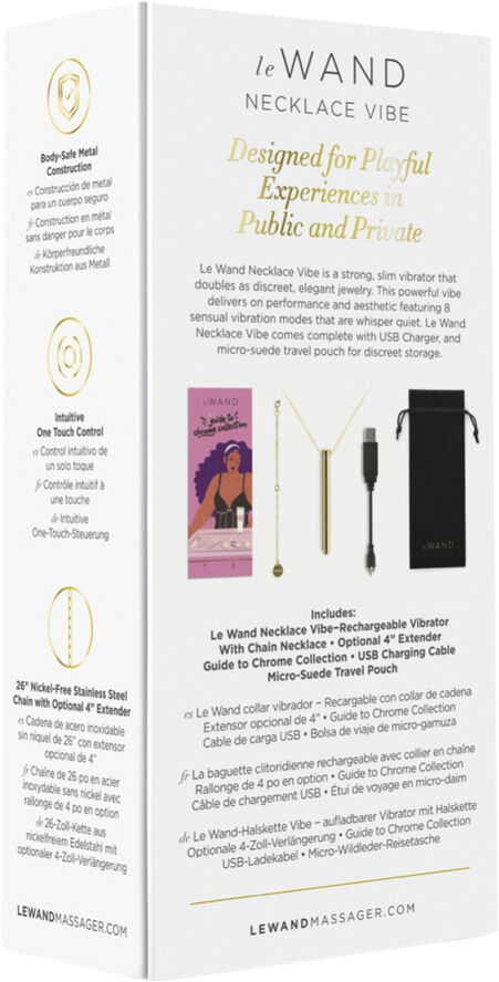 Le Wand Vibrating Necklace Gold Gold