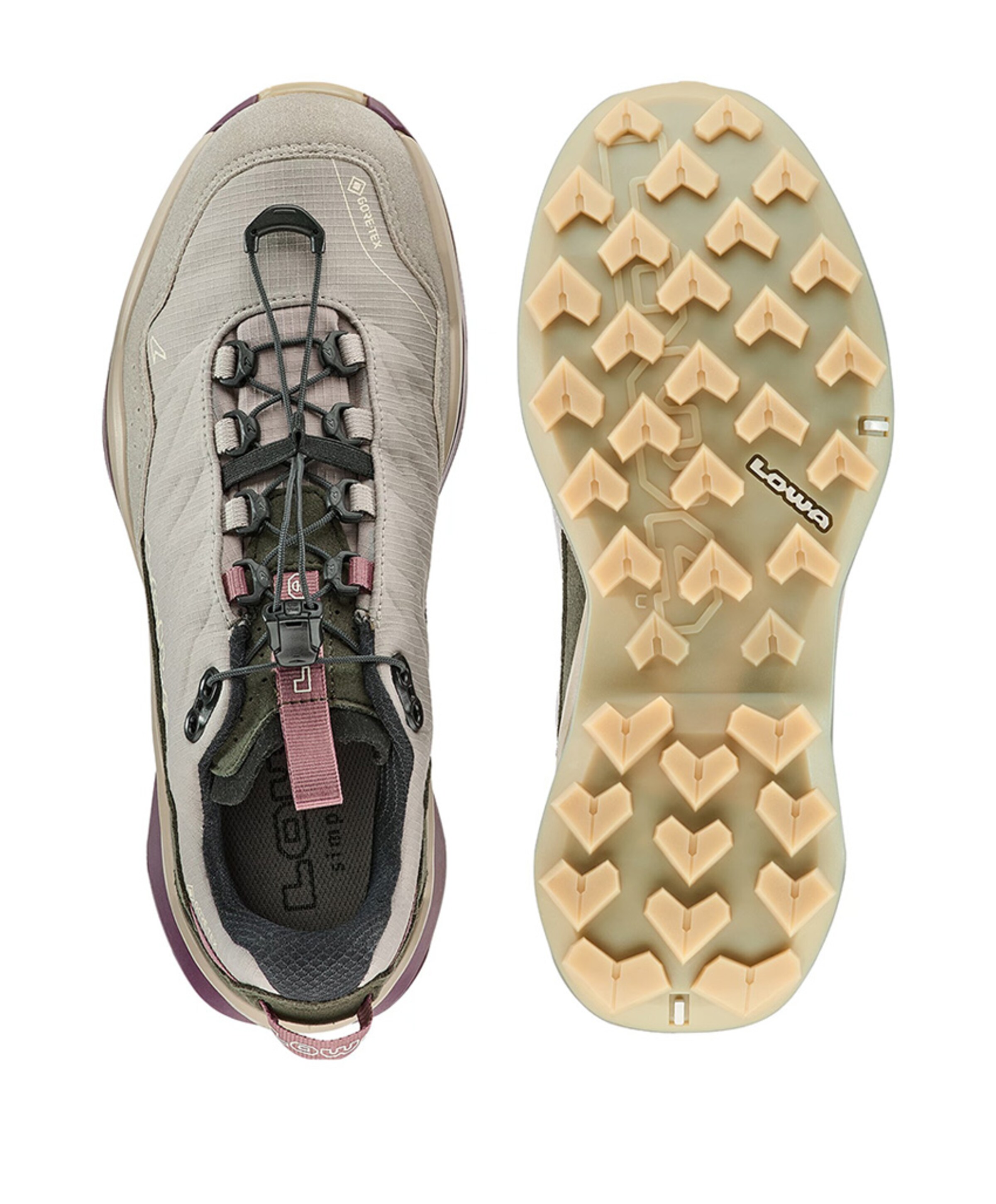 Lowa Maddox Pro GTX Lo SL Ws dames wandelschoenen beige