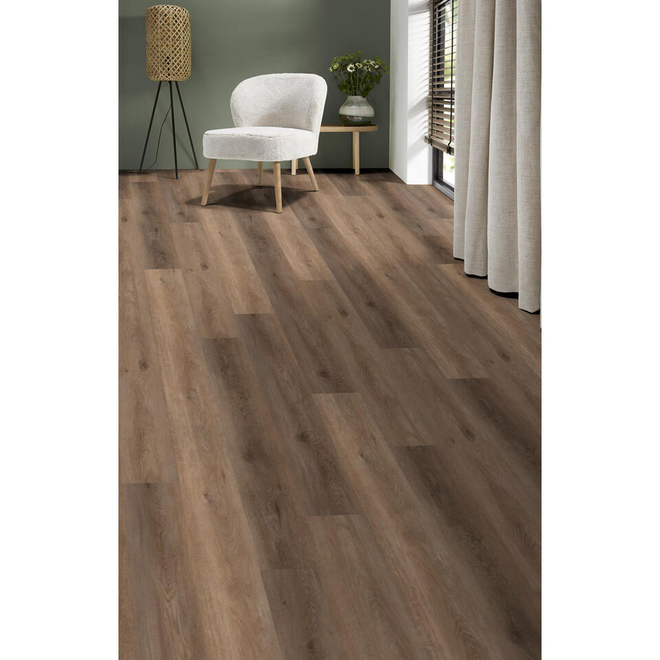 2in1 Klik PVC Fender Eiken Met Geïntegreerde Ondervloer