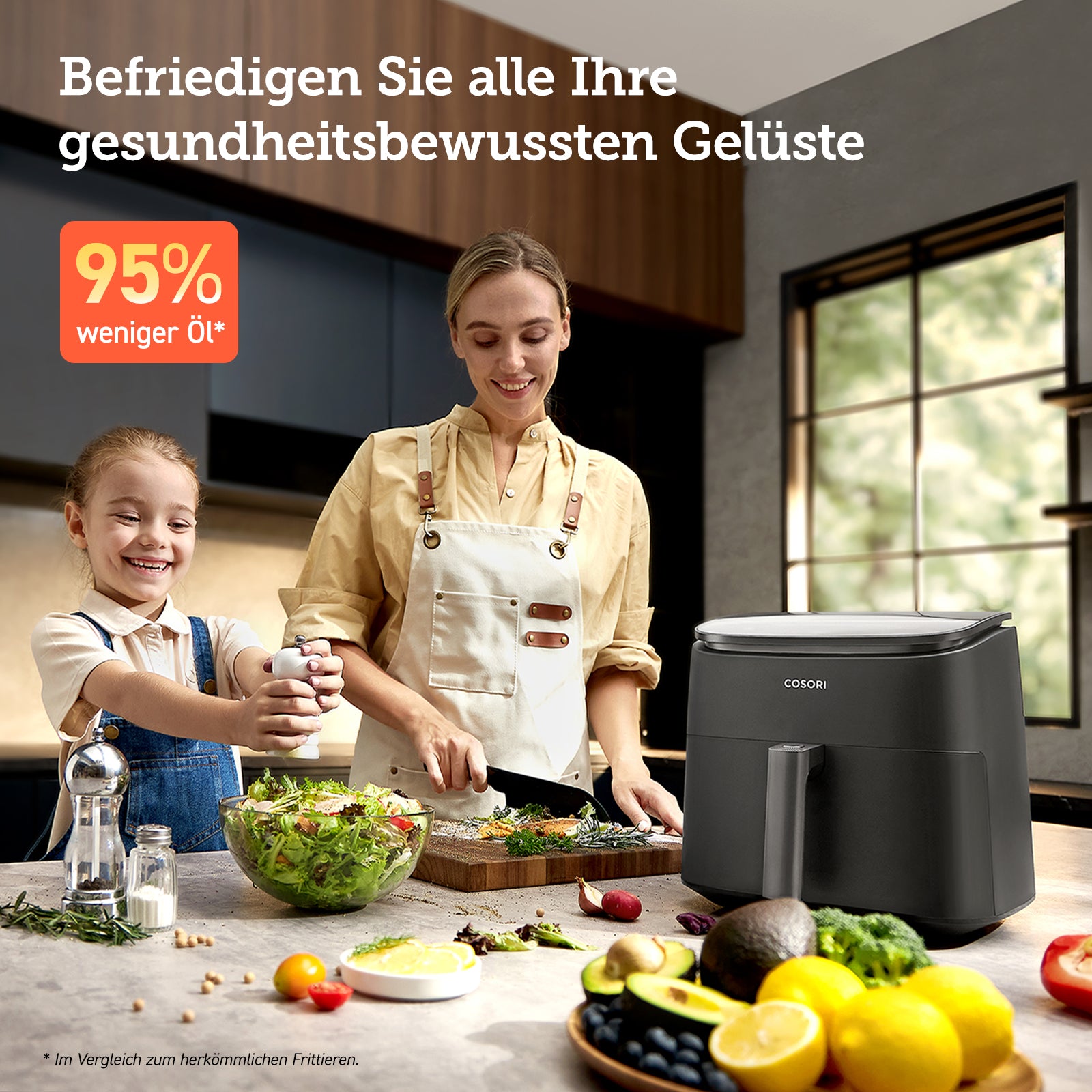 COSORI TurboBlaze™  6.0-Liter Heißluftfritteuse mit DC Motor