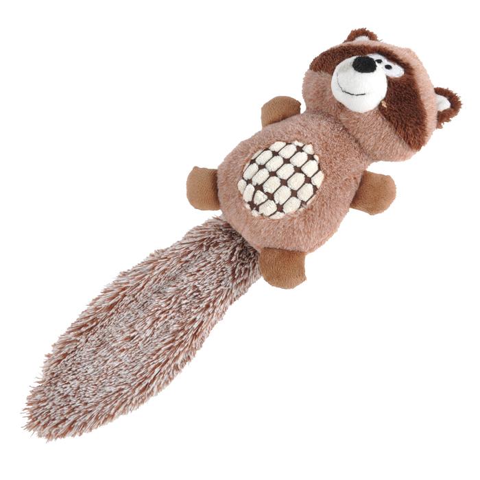 JOUET PELUCHE RATON LAVEUR SONORE 40CM BRUN